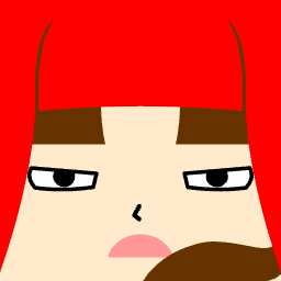 Avatar with sharp red hair and a skeptical, furrowed expression