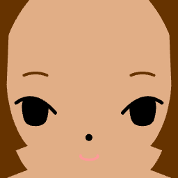 Avatar with a brown skin tone and a gentle small smile