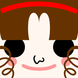 Avatar with a red headband and heart-notched bangs