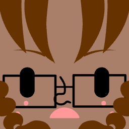 Avatar with black-rimmed glasses and spiky side bangs