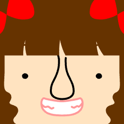 Avatar with red bow ribbons at each corner