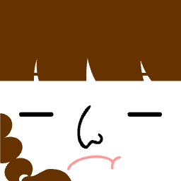 Avatar with dark spiky bangs and a wavy frown