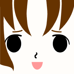 Avatar with center-parted bangs and an open smile