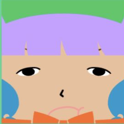 Tan avatar with a lavender bob under a green cap and an orange neck scarf